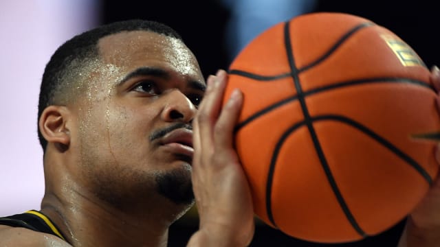 Missouri Tigers guard Nick Honor (10) shoots a free throw during the second half against the Vanderbilt Commodores at Memorial Gymnasium.